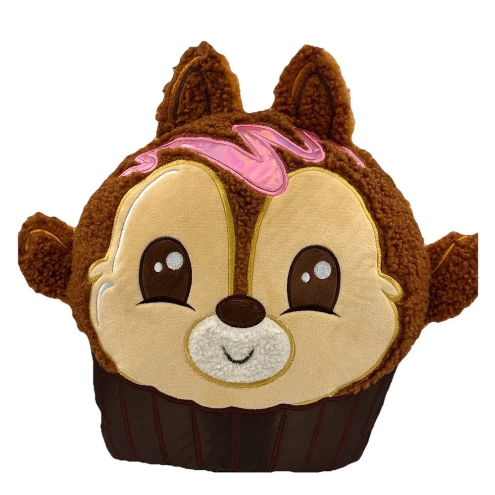 Disney Munchlings Chip and Dale Plush Pillow Chocolate Truffle 2 Sided 15 Inch